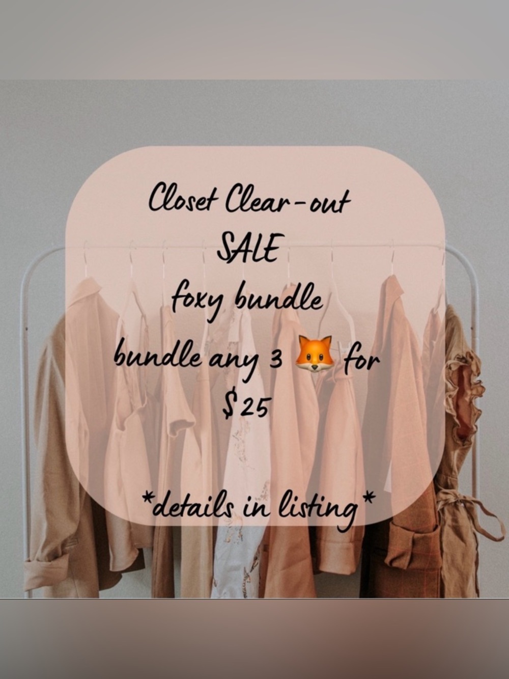 🦊 SALE 3 for $25 🦊